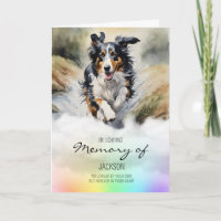 Borda Collie aquarela animal de estimação perda de