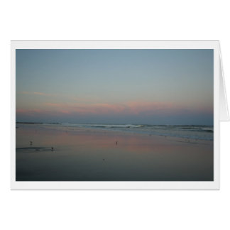 Cartão Borda do mar do por do sol mim