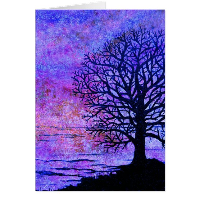 Cartão Borda do mundo (noite) (Frente)