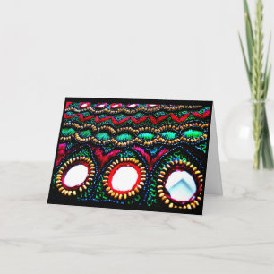 Cartão Bordado Indiano