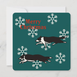 Cartão Border collie Christmas card カード