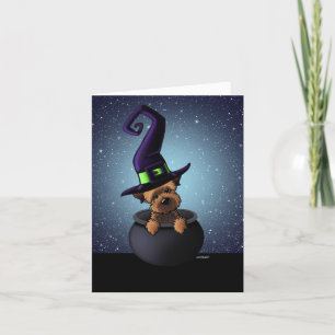 Cartão Border Terrier Halloween