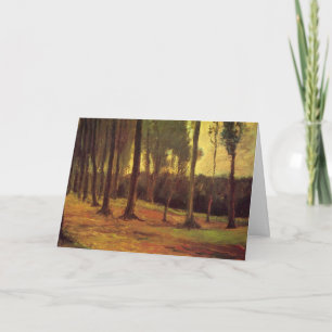 Cartão Bordo de uma madeira por Vincent van Gogh