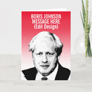 CARTÃO BORIS JOHNSON PERSONALIZADO