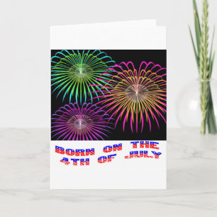 Cartão Born on the 4th of July