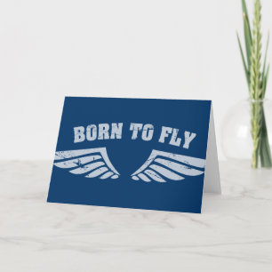 Cartão Born To Fly Wings