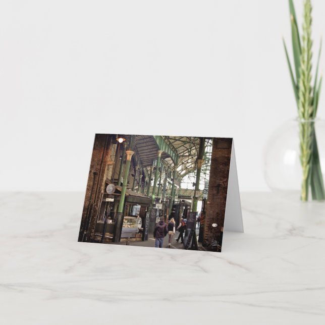 Cartão Borough Market, Londres [Cartão Saudável] (Frente)