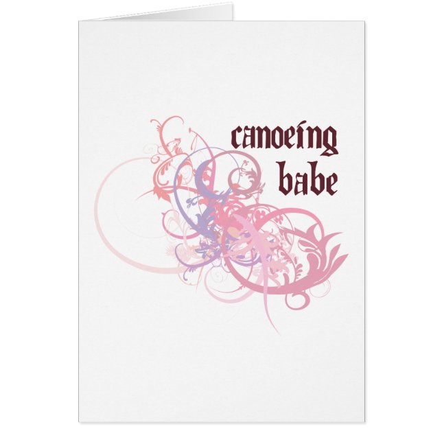 Cartão Borracho Canoeing (Frente)