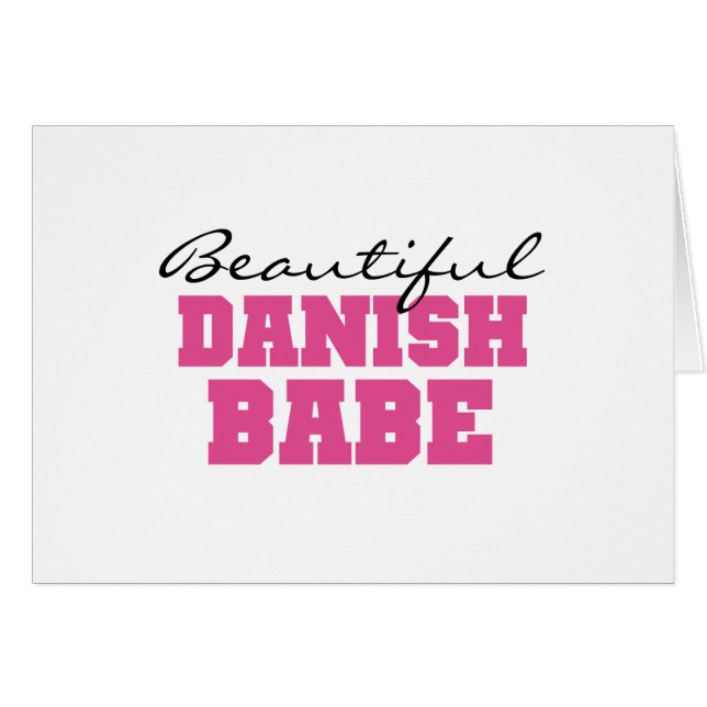 Cartão Borracho dinamarquês bonito (Frente Horizontal)