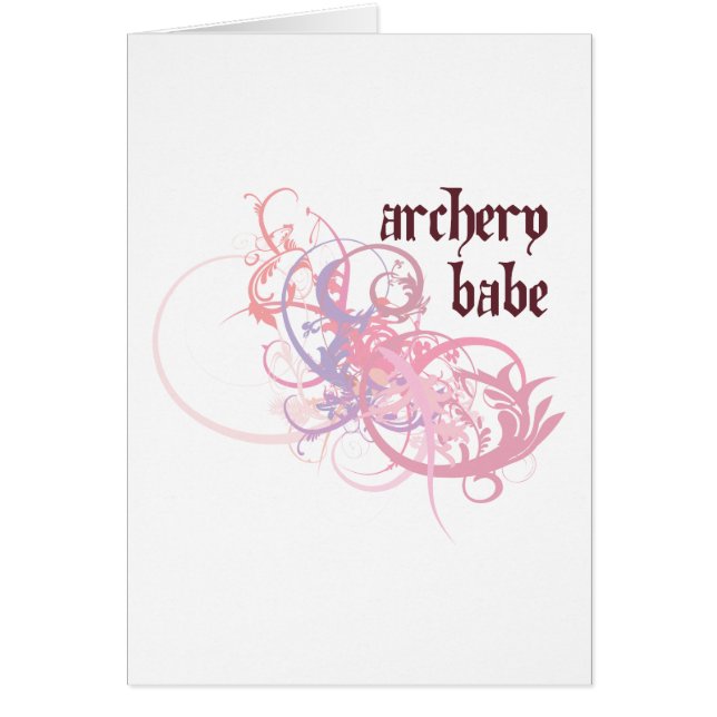 Cartão Borracho do tiro ao arco (Frente)