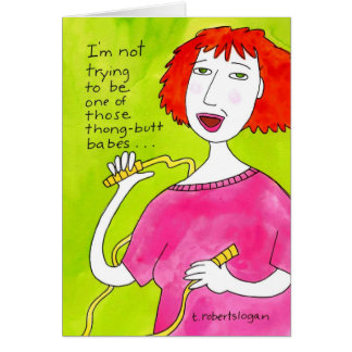 Cartão Borrachos do bumbum da tanga