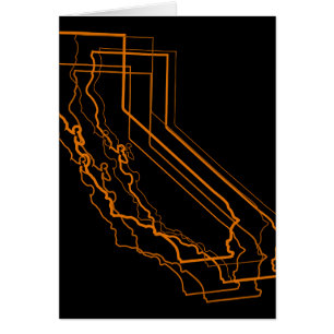 Cartão borrão âmbar da califórnia