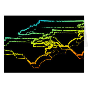 Cartão borrão de frio da Carolina do Norte