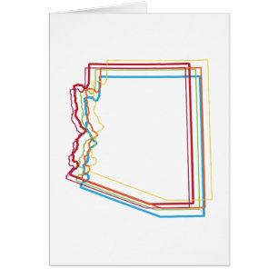 Cartão borrão do orgulho da arizona