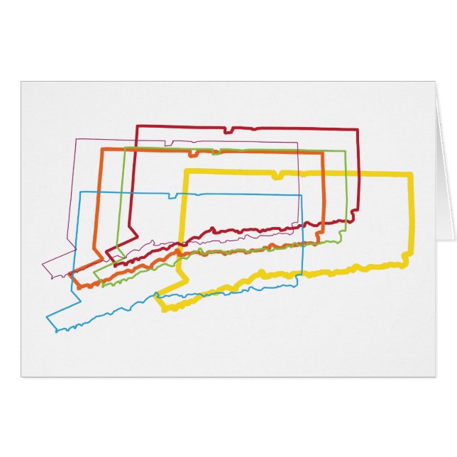 Cartão borrão do orgulho de conexão (Frente Horizontal)