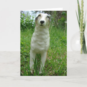 Cartão Borzoi Figurine
