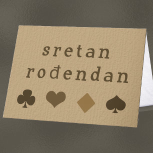 Cartão Bosnian Birthday Wishes