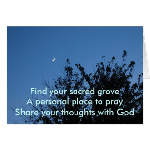 Cartão Bosque sagrado do Moonrise