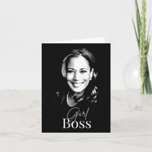 Cartão Boss Kamala Harris Para Democratas Liberais