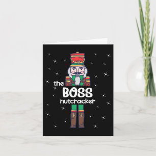 Cartão Boss Nutcracker Família Combinando Pijama Divertid