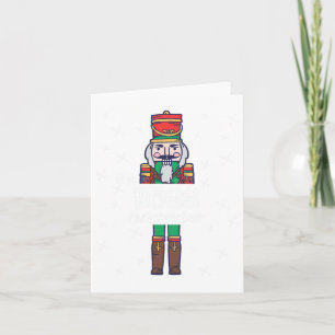Cartão Boss Nutcracker Família Correspondência Piadas de