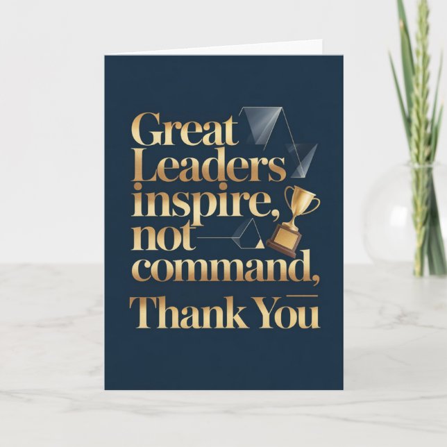 Cartão Boss or Mentor Thank You Card (Frente)