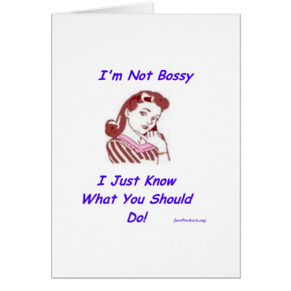 Cartão Bossy
