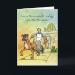 Cartão Bossy Boxer - Funny Birthday Card<br><div class="desc">Boxers are bossy dogs that need a dominant owner.</div>