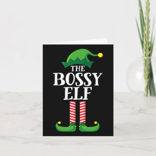 Cartão Bóssy Elf Matching Family Group