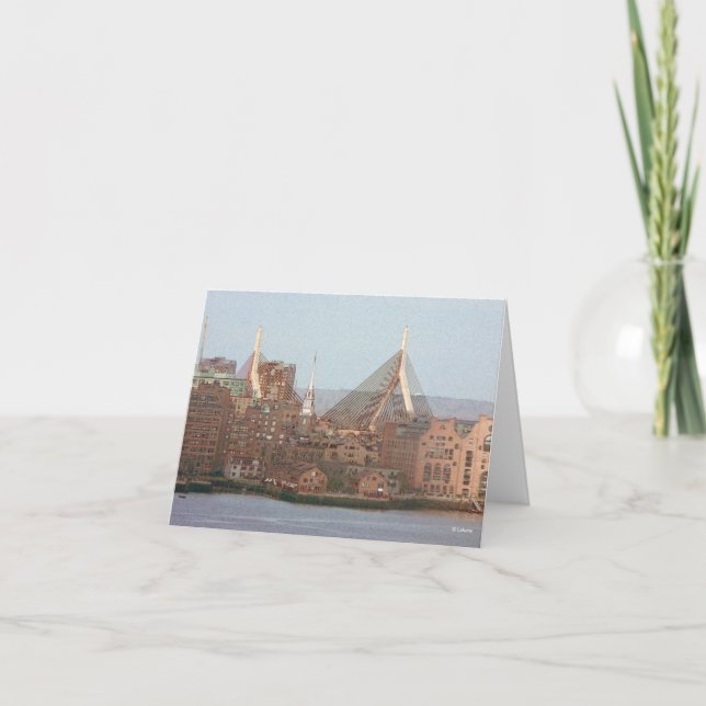 Cartão Boston art--thinking of you (Frente)