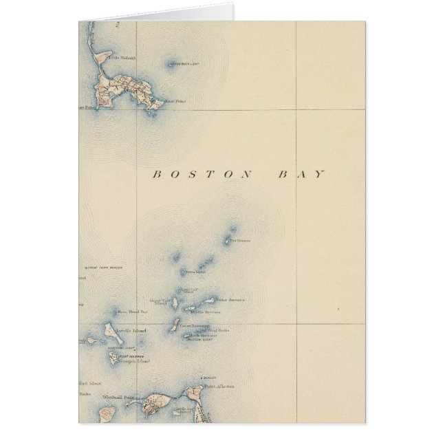 Cartão Boston Bay, Massachusetts (Frente)
