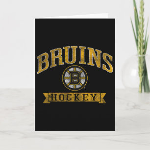 Cartão Boston Bruins Hóquei Vintage Dark Heather