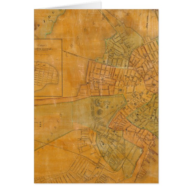 Cartão Boston, Charlestown, Cambridge, Massachusetts (Frente)