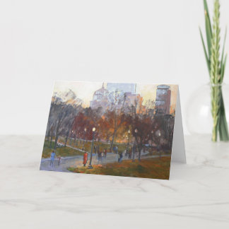 Cartão "Boston Common" Greeting Card