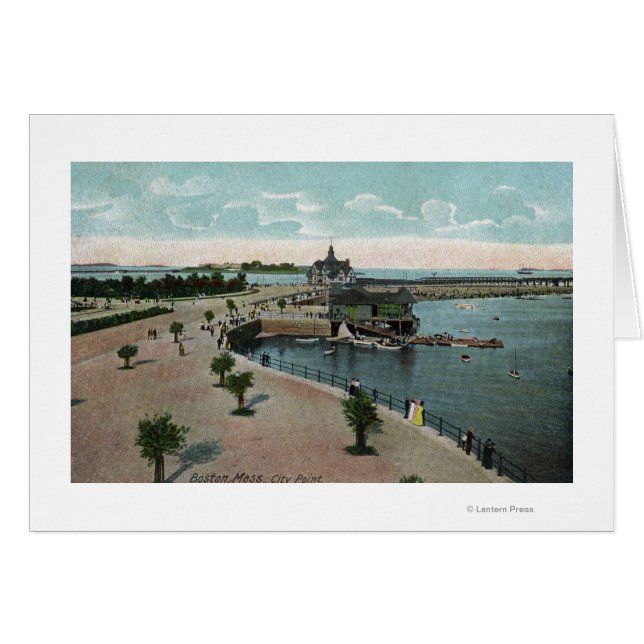 Cartão Boston, MassachusettsVisão Geral da Cidade (Frente Horizontal)