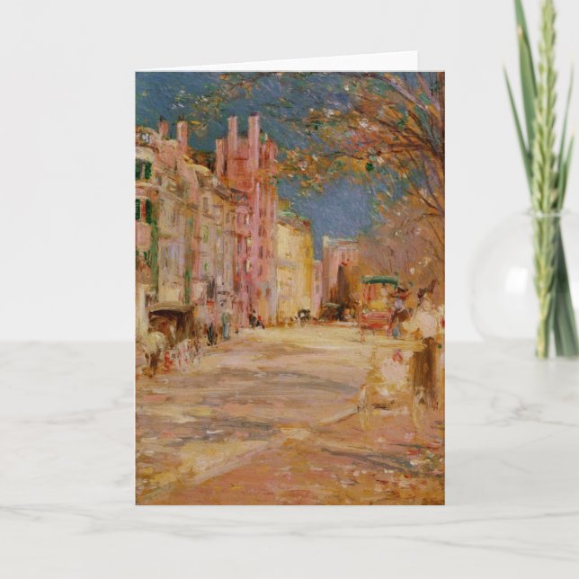 Cartão Boston Street Scene - Edward Mitchell Banister (Frente)