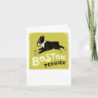 Cartão Boston Terrier