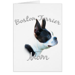 Cartão Boston Terrier Mãe 2