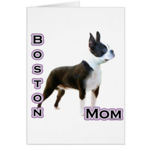 Cartão Boston Terrier Mãe 4