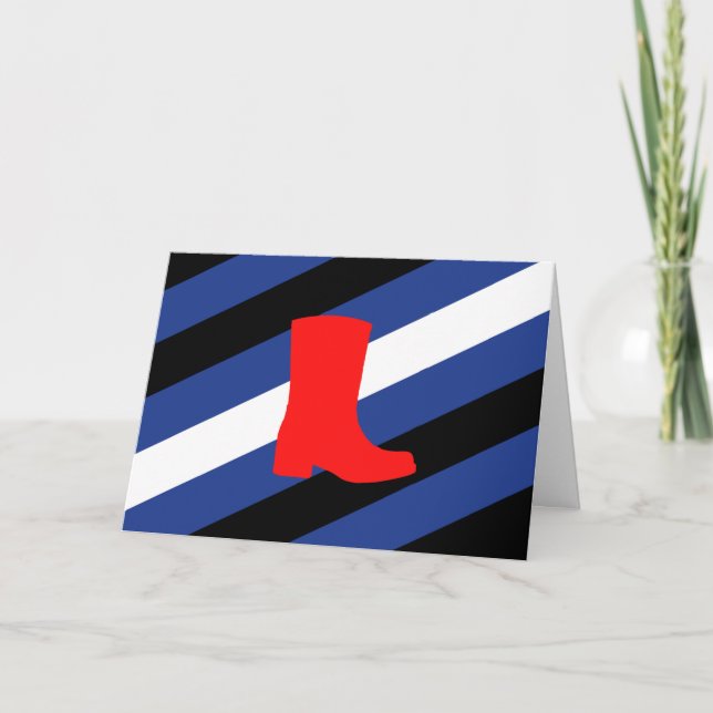 Cartão Bota Bandeira Orgulho (Frente)