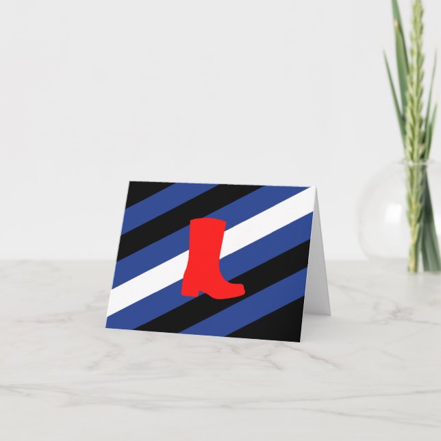 Cartão Bota Bandeira Orgulho (Frente)