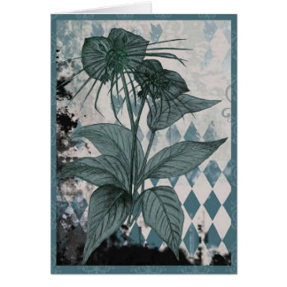 Cartão botânico da planta do bastão da cerceta