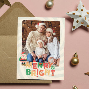 Cartão botânico retrógrado moderno de Natal