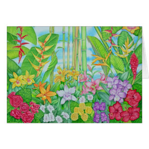 Cartão Botânico tropical