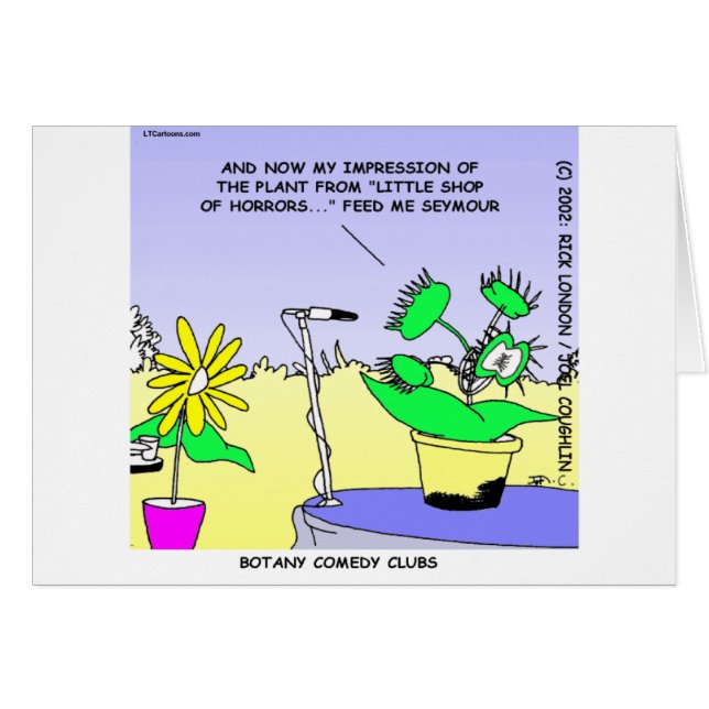 Cartão Botany Standuans Comedians Engraçado (Frente Horizontal)