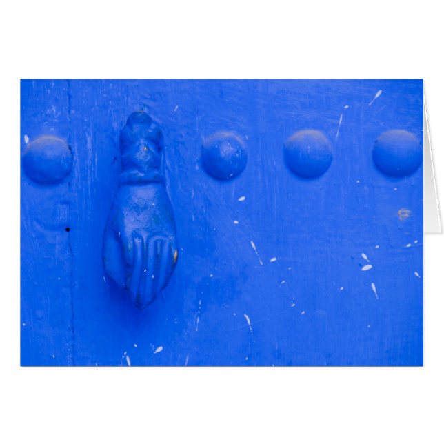 Cartão Botão azul (Frente Horizontal)