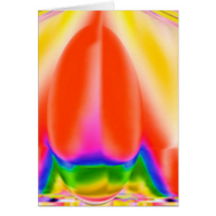 Cartão Botão cor-de-rosa sensual