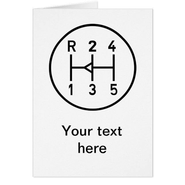 Cartão Botão da engrenagem do carro de esportes, teste (Frente)