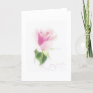 Cartão Botão de Rosa