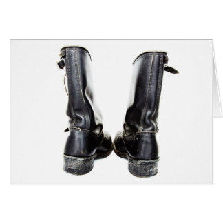 Cartão Botas 2 do motociclista